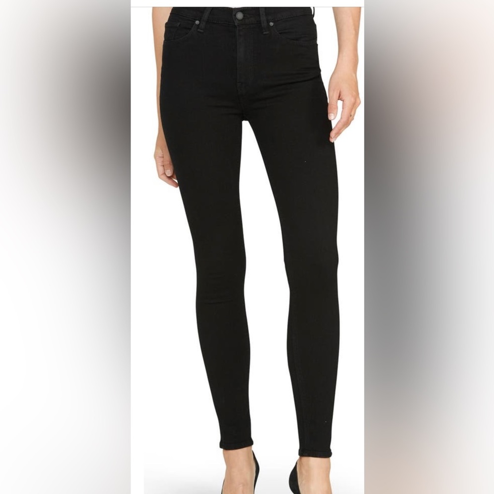 Hudson Jeans Barbara High Waist Super Skinny Jeans in black size 31